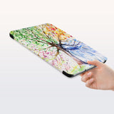 a hand is holding the Personalized Samsung Galaxy Tab Case with Watercolor Flower design