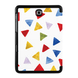 the back view of Personalized Samsung Galaxy Tab Case with Geometry Pattern design