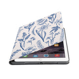 Auto wake and sleep function of the personalized iPad folio case with Flower design 