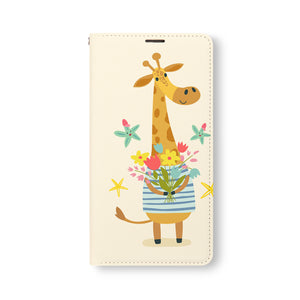 Front Side of Personalized Samsung Galaxy Wallet Case with CUTEFORESTFRIENDSTang design