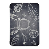 the front view of Personalized Samsung Galaxy Tab Case with Astronaut Space design