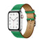 Single Tour Genuine Leather Band for Apple Watch - Green