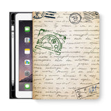 frontview of personalized iPad folio case with 5 design