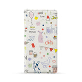 Front Side of Personalized Huawei Wallet Case with 6 design