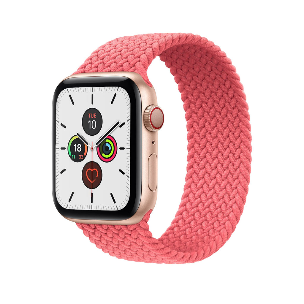 Braided Solo Loop Band for Apple Watch - Pink Punch