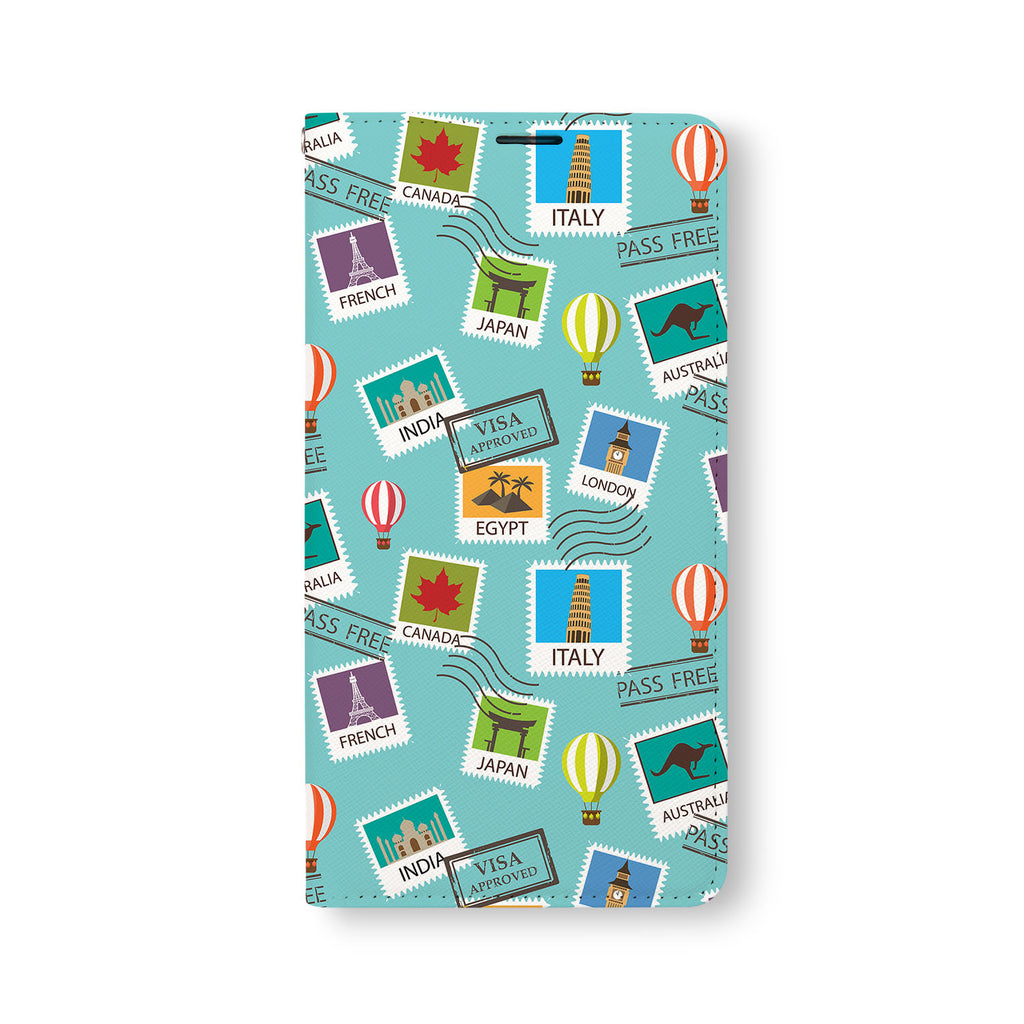 Front Side of Personalized Samsung Galaxy Wallet Case with 6 design