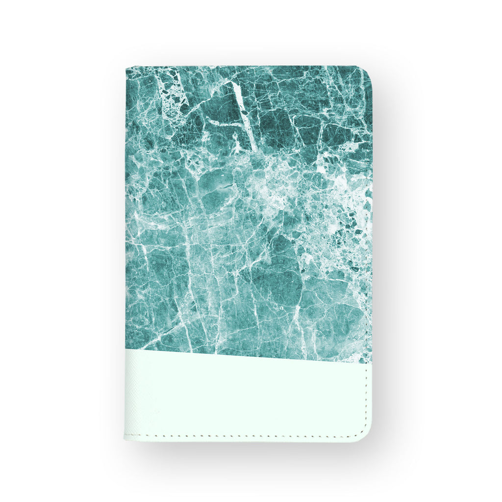 front view of personalized RFID blocking passport travel wallet with 03 design