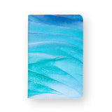 front view of personalized RFID blocking passport travel wallet with 08 design