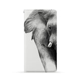Front Side of Personalized iPhone Wallet Case with Elephant design