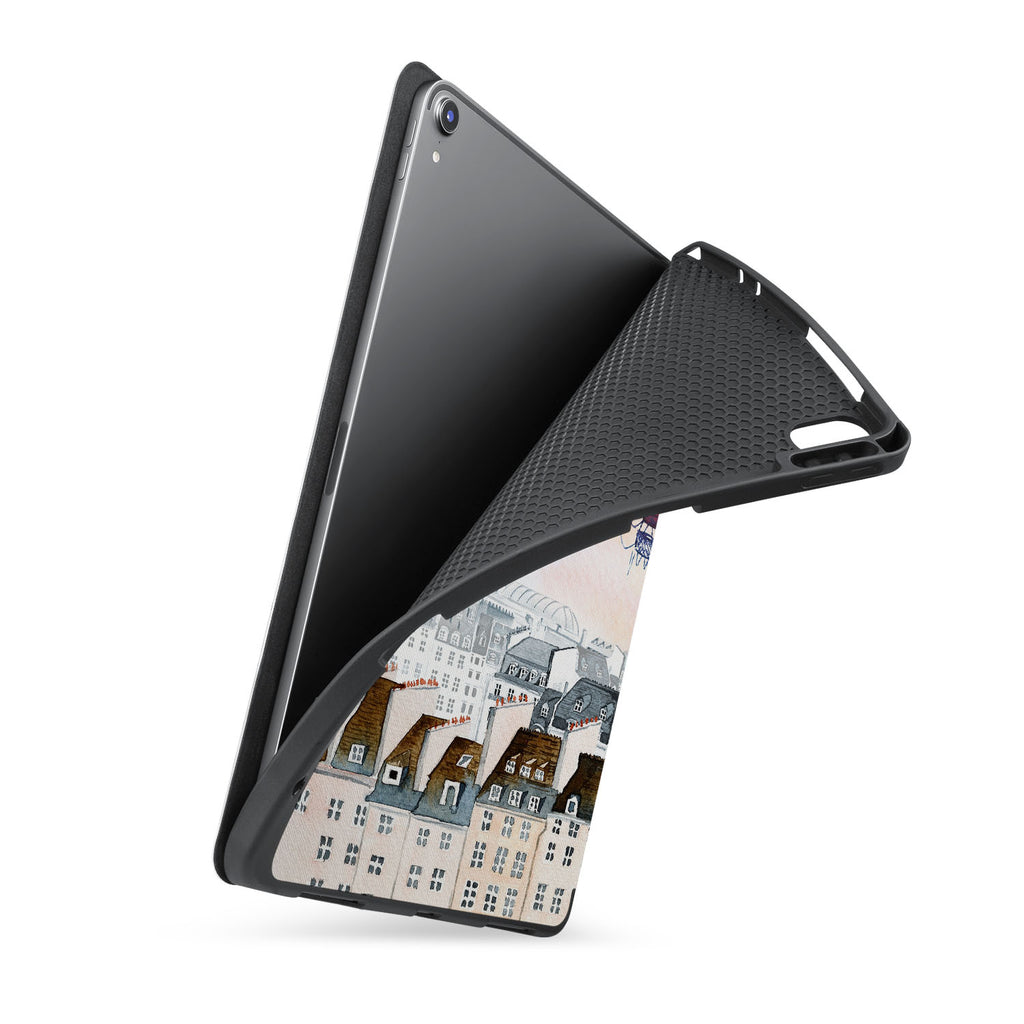 soft tpu back case with personalized iPad case with Travel design