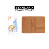 standard size of personalized RFID blocking passport travel wallet with Clipart Nativity design