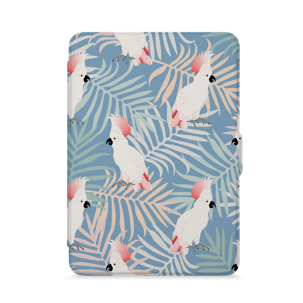 front view of personalized kindle paperwhite case with Bird design - swap