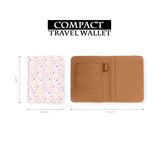 compact size of personalized RFID blocking passport travel wallet with Patry Pattern design