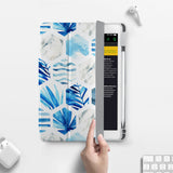 Vista Case iPad Premium Case with Geometric Flower Design has built-in magnets are strategically placed to put your tablet to sleep when not in use and wake it up automatically when you need it for an extended battery life.