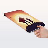 a hand is holding the Personalized Samsung Galaxy Tab Case with Father Day design