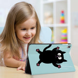 Enjoy the videos or books on a movie stand mode with the personalized iPad folio case with Cat Kitty design