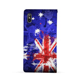 Back Side of Personalized iPhone Wallet Case with National Flag design - swap