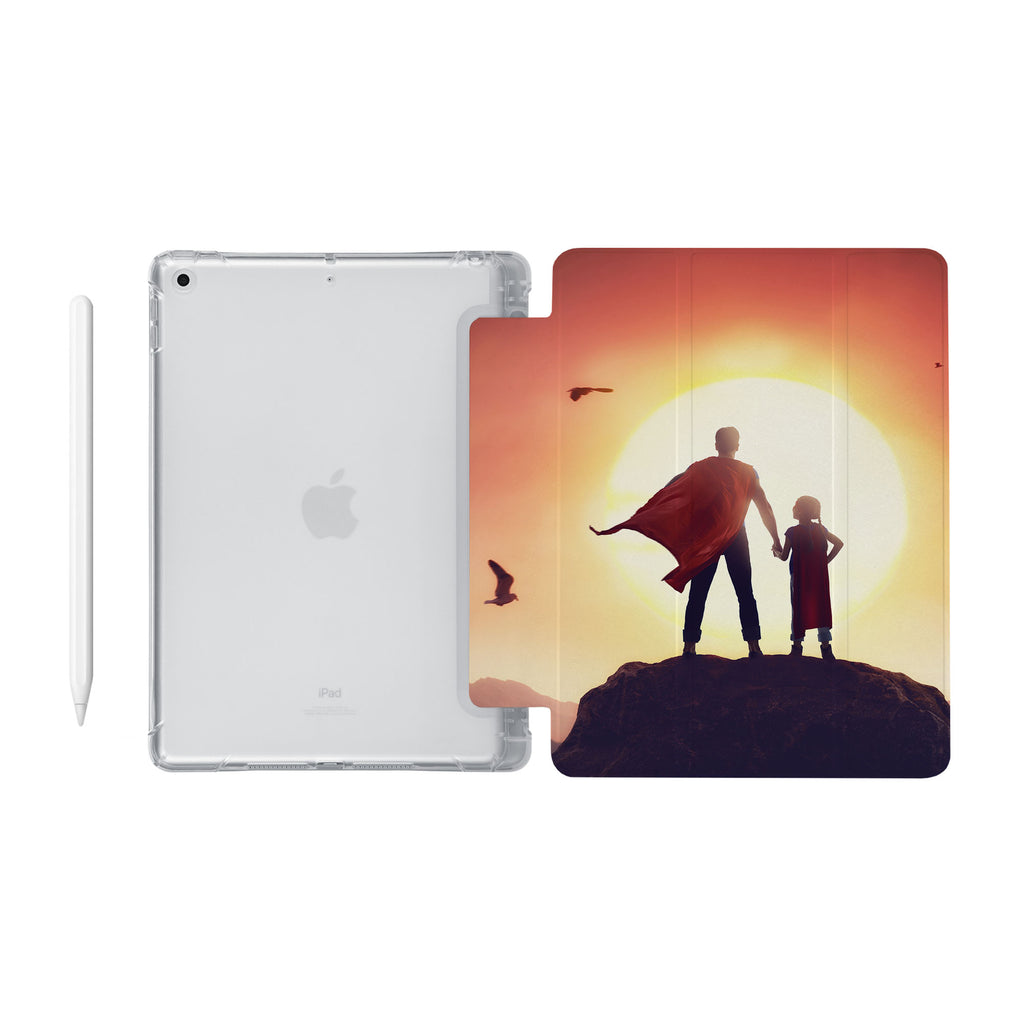 iPad SeeThru Casd with Father Day Design Fully compatible with the Apple Pencil
