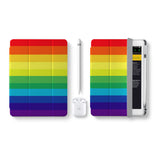 Vista Case iPad Premium Case with Rainbow Design perfect fit for easy and comfortable use. Durable & solid frame protecting the tablet from drop and bump.