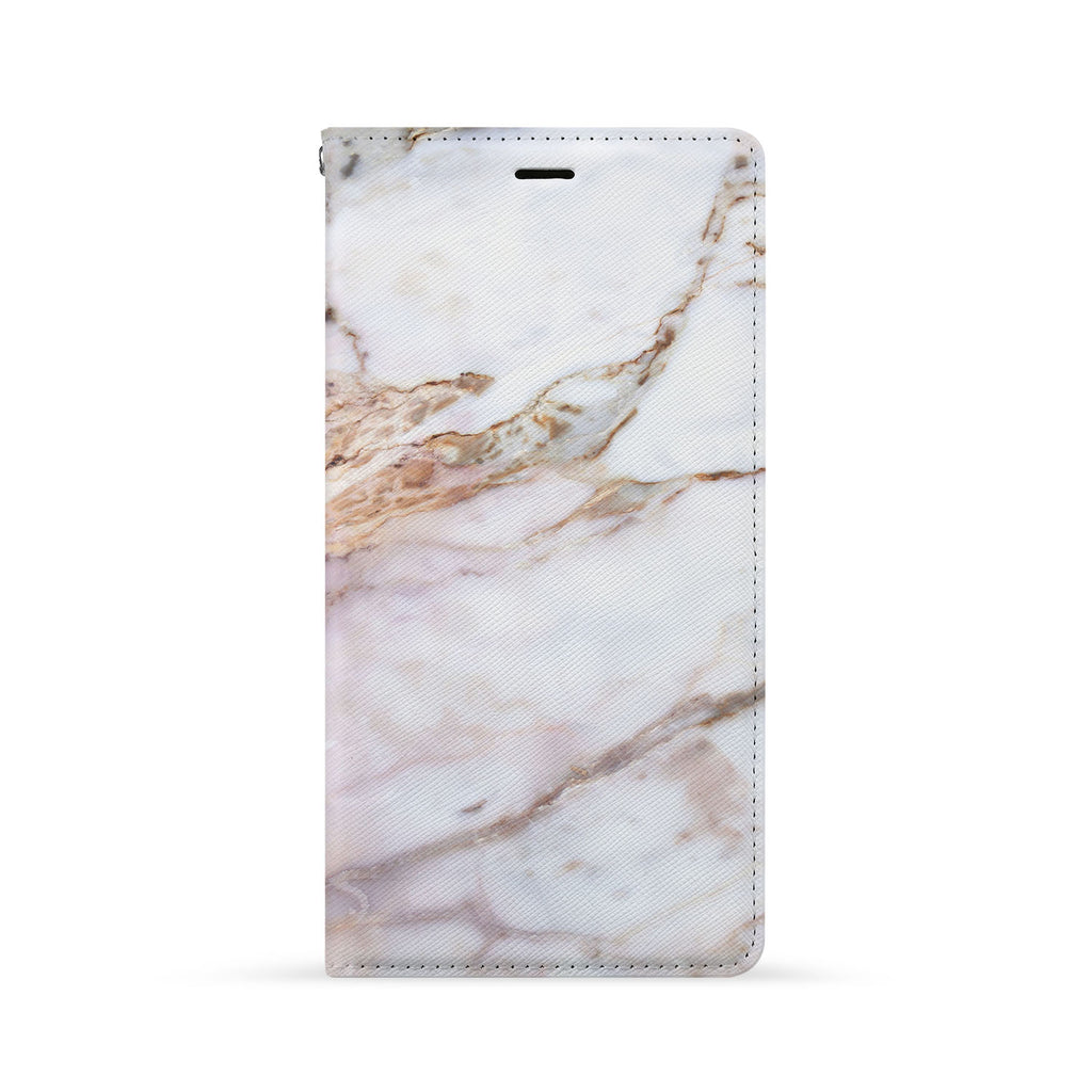 Front Side of Personalized iPhone Wallet Case with Marble 2 design