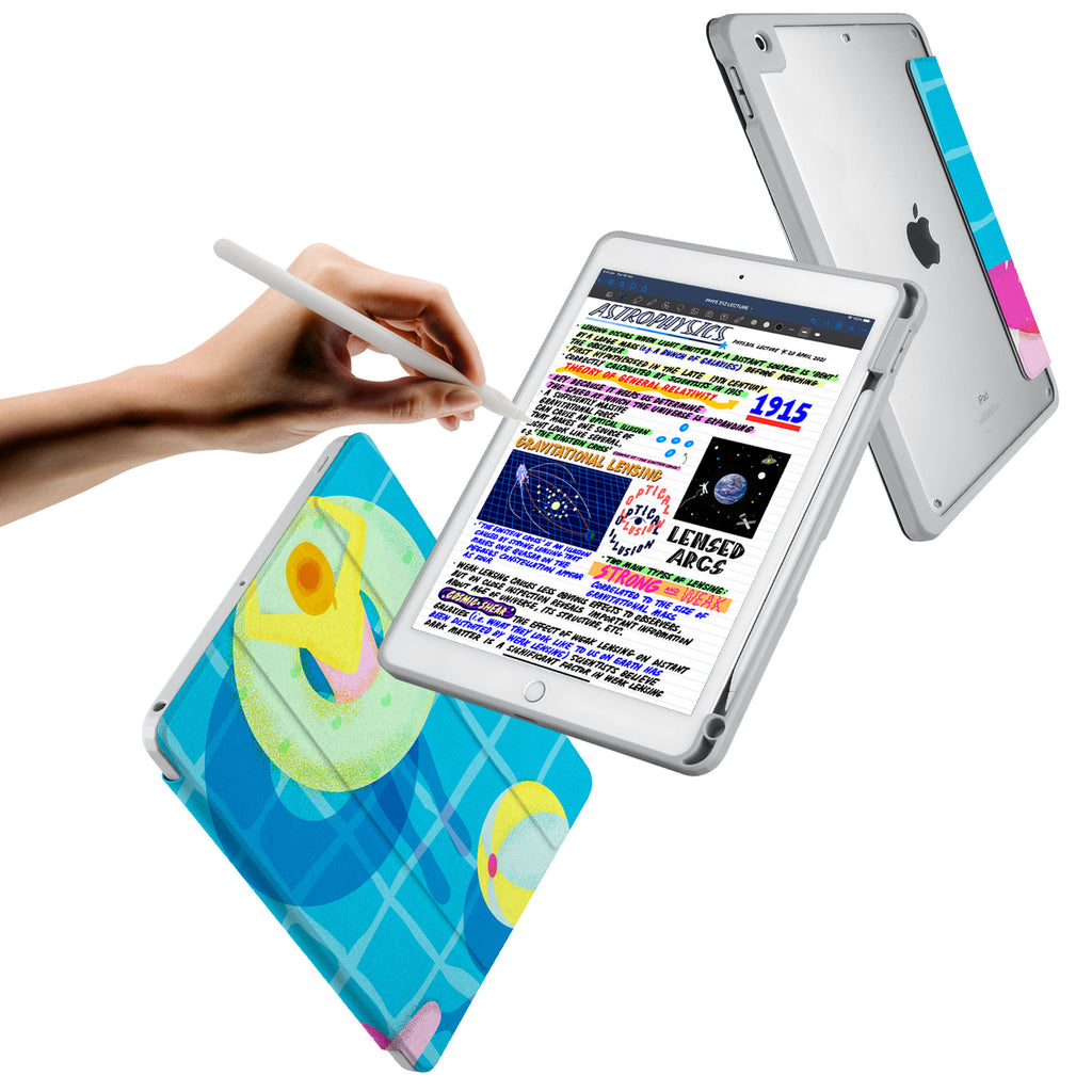 Vista Case iPad Premium Case with Beach Design has trifold folio style designed for best tablet protection with the Magnetic flap to keep the folio closed.