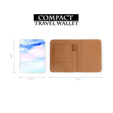 compact size of personalized RFID blocking passport travel wallet with Swatch Papers design