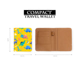 compact size of personalized RFID blocking passport travel wallet with Dinosour design