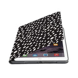 Auto wake and sleep function of the personalized iPad folio case with Polka Dot design 