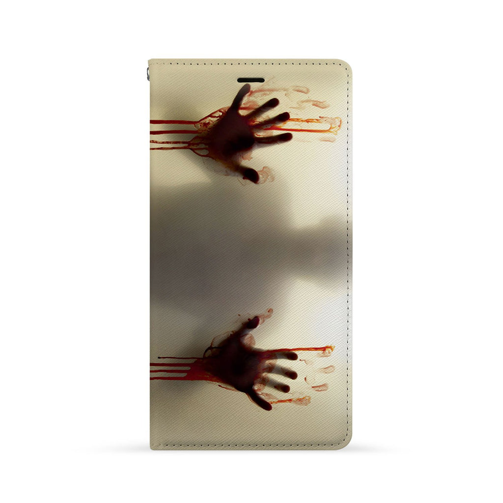 Front Side of Personalized Huawei Wallet Case with Horror design