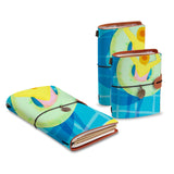 three size of midori style traveler's notebooks with Beach design