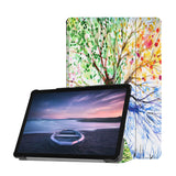 Personalized Samsung Galaxy Tab Case with Watercolor Flower design provides screen protection during transit