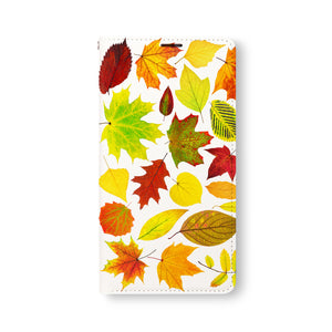 Front Side of Personalized Samsung Galaxy Wallet Case with FlatLeaves design